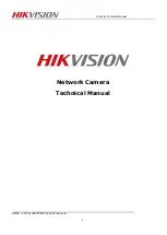 HIKVISION DS-2CD8253F-EI Technical Manual preview