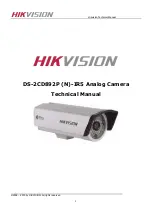 HIKVISION DS-2CD892P (N) - IR5 Technical Manual preview