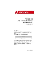 Предварительный просмотр 1 страницы HIKVISION DS-2CE10DFT-F User Manual