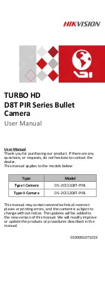 HIKVISION DS-2CE11D8T-PIRL User Manual preview