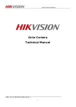 Preview for 1 page of HIKVISION DS-2CE5512P(N) Technical Manual