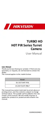 HIKVISION DS-2CE71H0T-PIRL User Manual preview