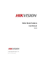 Предварительный просмотр 1 страницы HIKVISION DS-2CZ2132P User Manual