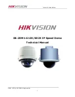 Preview for 1 page of HIKVISION DS-2DM1-612X Technical Manual