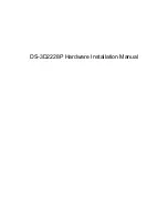 Preview for 1 page of HIKVISION DS-3D2228P Hardware Installation Manual