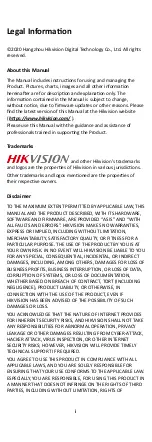 Предварительный просмотр 2 страницы HIKVISION DS-3E0106P-E/M Series Quick Start Manual