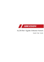 Предварительный просмотр 1 страницы HIKVISION DS-3E0516 Series Quick Start Manual