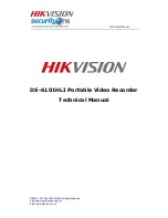 HIKVISION DS-6101HLI Technical Manual предпросмотр