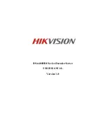 Preview for 1 page of HIKVISION DS-6401HDI Series User Manual