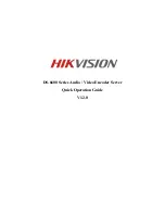 HIKVISION DS-6600HCI Quick Operation Manual preview