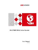 HIKVISION DS-6700HUHI-K Series User Manual preview