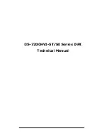 HIKVISION DS-7200HVI-ST/SE Series Technical Manual preview