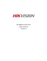 Предварительный просмотр 1 страницы HIKVISION DS-7200HVI-ST Series User Manual