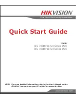 HIKVISION DS-7200HWI-SH Series DVR Quick Start Manual preview