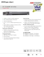 Предварительный просмотр 2 страницы HIKVISION DS-7204HUHI-K1 Manual