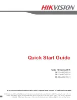 HIKVISION DS-72xxHGHI-SH Quick Start Manual предпросмотр