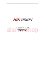 Предварительный просмотр 1 страницы HIKVISION DS-7300HFI-S Series User Manual