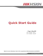 HIKVISION DS-7604NI-SE/P Quick Start Manual preview