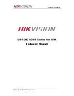 Preview for 1 page of HIKVISION DS-8004HDI-S Technical Manual