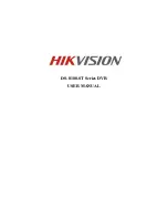 Предварительный просмотр 1 страницы HIKVISION DS-8100-ST Series User Manual