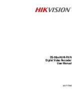 Preview for 1 page of HIKVISION DS-90 HUHI-F8/N Series User Manual