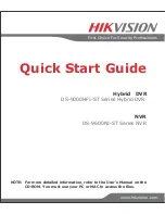 HIKVISION DS-9000HFI-ST Quick Start Manual preview