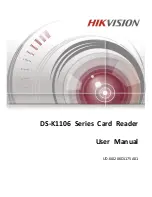 Предварительный просмотр 1 страницы HIKVISION DS-K1106C User Manual