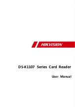 Preview for 1 page of HIKVISION DS-K1107 Series User Manual