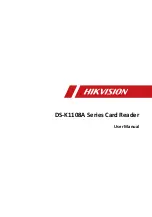 Preview for 1 page of HIKVISION DS-K1108A Series User Manual