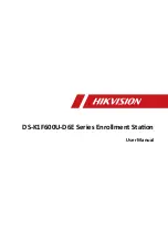 Preview for 1 page of HIKVISION DS-K1F600U-D6E Series User Manual