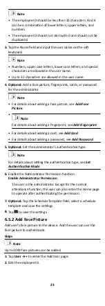 Preview for 38 page of HIKVISION DS-K1T607E User Manual