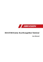 Предварительный просмотр 1 страницы HIKVISION DS-K1T643 Series User Manual