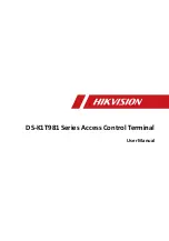 HIKVISION DS-K1T981 Series User Manual preview