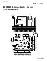 Preview for 1 page of HIKVISION DS-K260X-G Quick Setup Manual