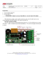 Предварительный просмотр 1 страницы HIKVISION DS-K4E100 Manual