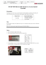 Preview for 1 page of HIKVISION DS-K4T100 Manual