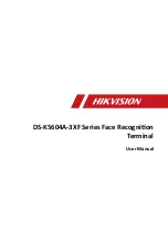 Предварительный просмотр 1 страницы HIKVISION DS-K5604A-3XF/V User Manual