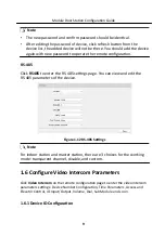 Предварительный просмотр 17 страницы HIKVISION DS-KD8003-IME2 Configuration Manual