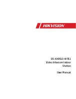 Preview for 1 page of HIKVISION DS-KH9510-WTE1 User Manual