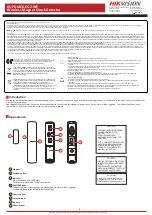 Preview for 1 page of HIKVISION DS-PDMCK-EG2-WE User Manual