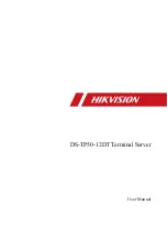 Предварительный просмотр 1 страницы HIKVISION DS-TP50-12DT User Manual