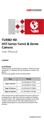 HIKVISION H5T User Manual preview