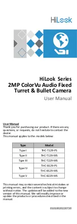 HIKVISION HiLook Series User Manual preview