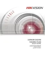 Preview for 1 page of HIKVISION HK-DVDRW Installation Manual