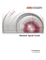 HIKVISION Network Speed Dome Camera User Manual preview