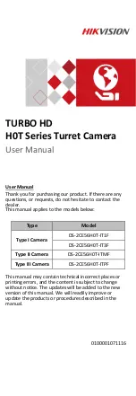 Preview for 1 page of HIKVISION TURBO HD DS-2CE56H0T-IT1F User Manual