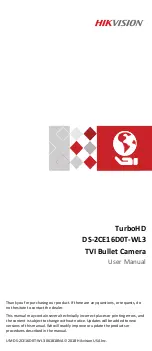 Preview for 1 page of HIKVISION TurboHD DS-2CE16D0T-WL3 User Manual