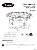 Предварительный просмотр 1 страницы Hiland F-1201-FPT Owner'S Manual