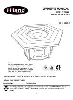 Hiland F-HEX-FPT Owner'S Manual preview