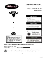 Предварительный просмотр 1 страницы Hiland HSS-NG Owner'S Manual